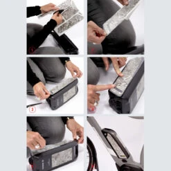 FAHRER Reflective Battery Kit - Reflektierendes Aufkleber-Set Für Bosch PowerPack -Sportfahrrad fahrer reflective battery kit reflektierendes aufkleber set bosch powerpack montage anleitung