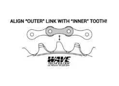 Praxis Works Wave™ Tech MTB Kettenblatt Aluminium | 104mm Lochkreis -Sportfahrrad praxis works wave tech kettenblatt 104 aluminium montage