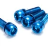 REVERSE Bremsadapter-Schraubenset - 4 Stk. M6x18mm -Sportfahrrad reverse bremsadapter schraubenset 4 stk m6 18mm blau