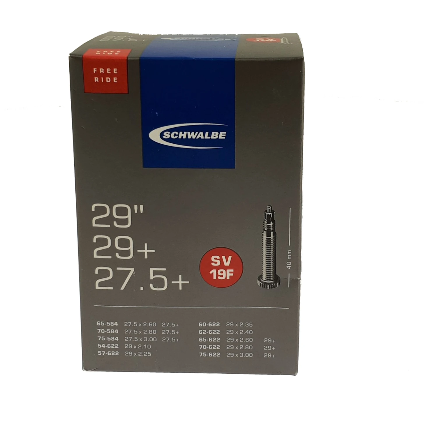 Schwalbe Schlauch SV19F Freeride 29+" 3 Schwalbe Schlauch SV19F Freeride 29+"