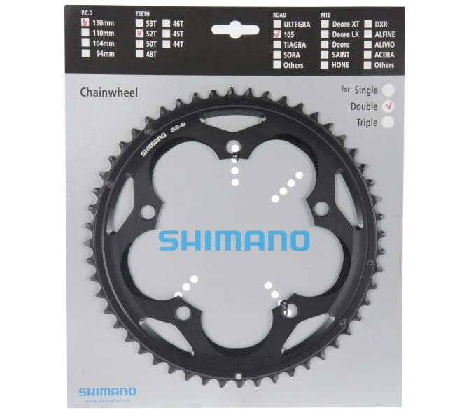 Shimano Kettenblatt 105 FC-5700 52 Zähne 3 Shimano Kettenblatt 105 FC-5700 52 Zähne