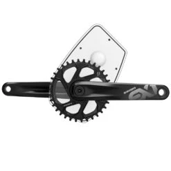 Flyer SRAM E-Bike Kurbelset EX1 ISIS - Schwarz -Sportfahrrad sram e bike kurbelset ex1 isis schwarz beispiel 2