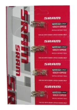 SRAM Kettenverschlussglied Power Link 9-fach Gold -Sportfahrrad sram kettenverschlussglied power link 9 fach gold 829190 3547